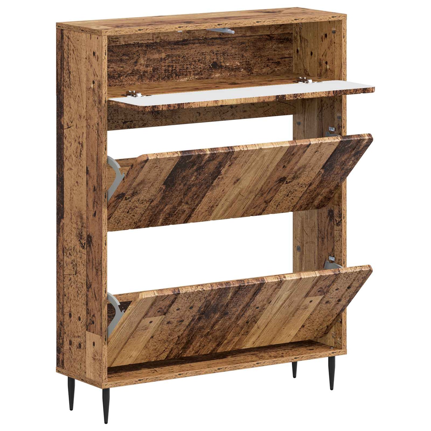 Shoe Cabinet ZWOLLE 78 x 24 x 103 cm Engineered Wood Old Wood