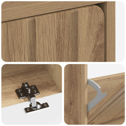 Shoe Cabinet ZWOLLE 78 x 24 x 103 cm Engineered Wood