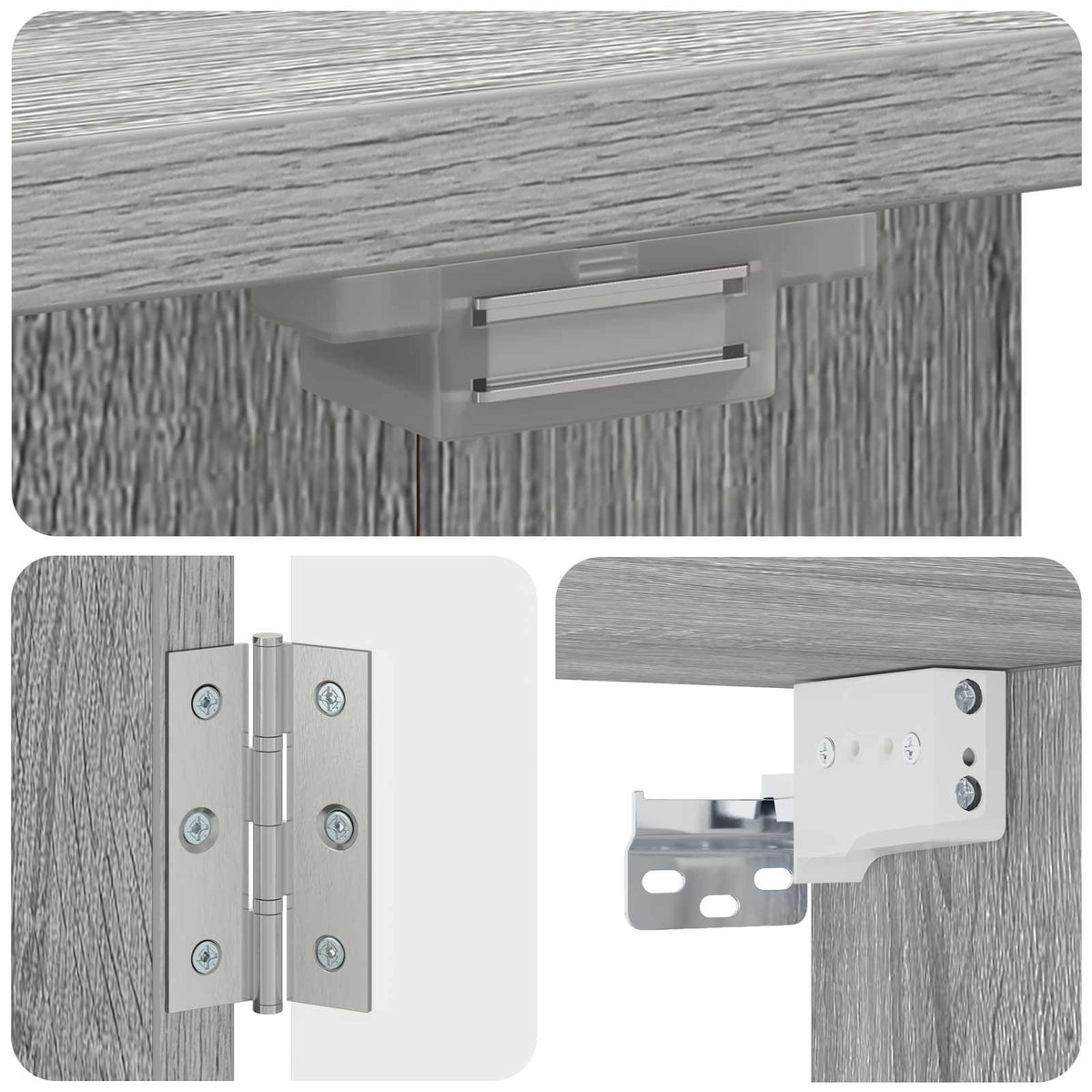 Dartboard Cabinet ZWOLLE Grey Sonoma 52.5 x 10.5 x 57.5 cm