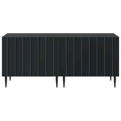 TV Cabinet Black Engineered Wood
