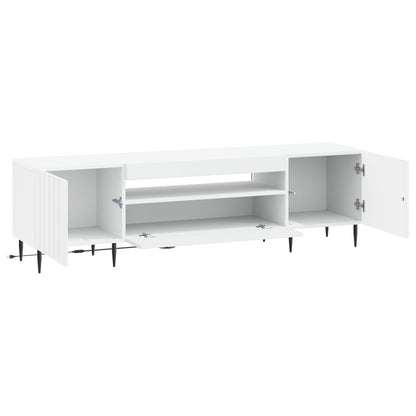 LED TV Cabinet White Engineered Wood