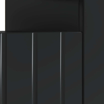 LED TV Cabinet Black Engineered Wood