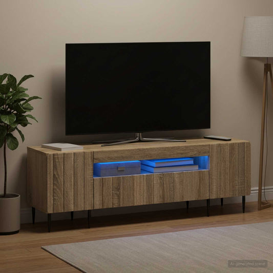 LED TV Cabinet ZWOLLE 153 x 35 x 43 cm Sonoma Oak