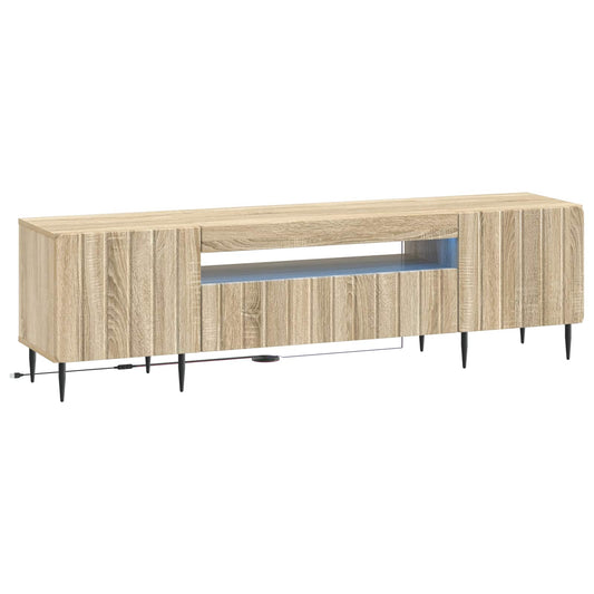 LED TV Cabinet ZWOLLE 153 x 35 x 43 cm Sonoma Oak
