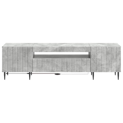 LED TV Cabinet Concrete Grey Engineered Wood