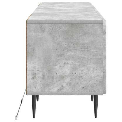 LED TV Cabinet Concrete Grey Engineered Wood