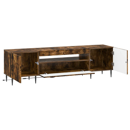LED TV Cabinet ZWOLLE Smoked Oak Engineered Wood