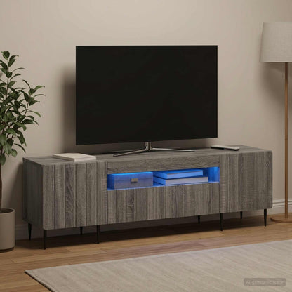 LED TV Cabinet Grey Sonoma Engineered Wood