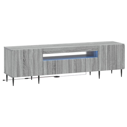 LED TV Cabinet Grey Sonoma Engineered Wood