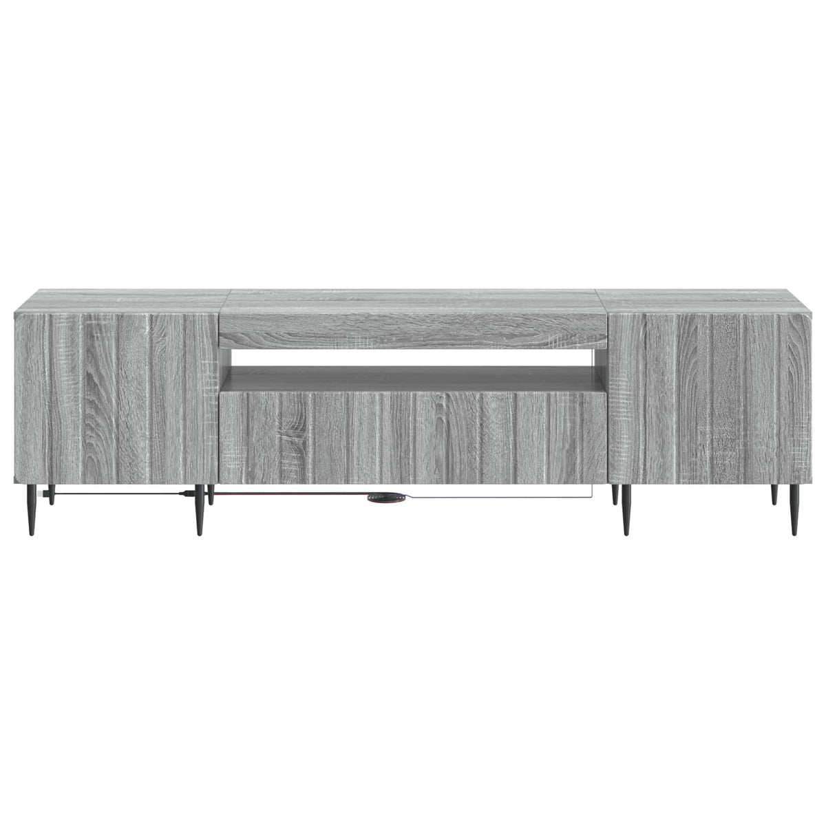 LED TV Cabinet Grey Sonoma Engineered Wood