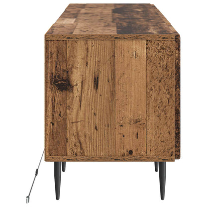 LED TV Cabinet Old Wood Engineered Wood