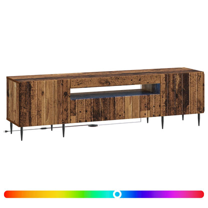 LED TV Cabinet Old Wood Engineered Wood