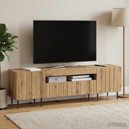 LED TV Cabinet Artisan Oak Engineered Wood