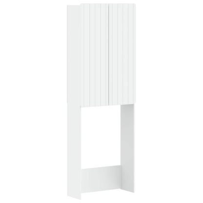 Toilet Cabinet ZWOLLE White 66 x 25.5 x 190 cm Engineered Wood