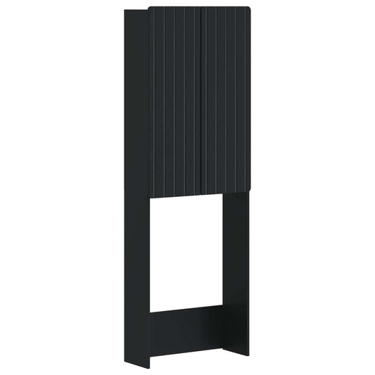Toilet Cabinet ZWOLLE Black 66 x 25.5 x 190 cm Engineered Wood