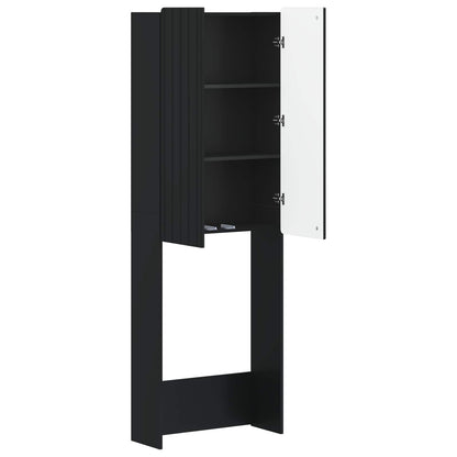 Toilet Cabinet ZWOLLE Black 66 x 25.5 x 190 cm Engineered Wood