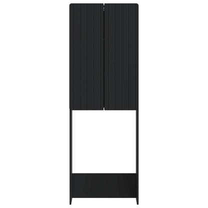 Toilet Cabinet ZWOLLE Black 66 x 25.5 x 190 cm Engineered Wood