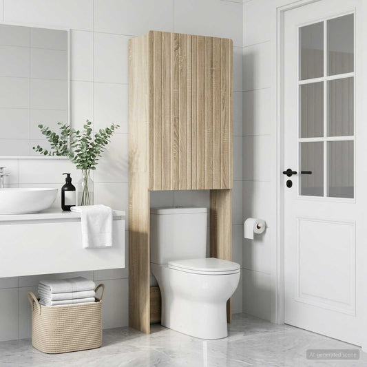 Toilet Cabinet ZWOLLE Sonoma Oak 66 x 25.5 x 190 cm