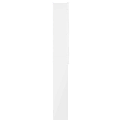 Toilet Cabinet ZWOLLE High Gloss White 66 x 25.5 x 190 cm