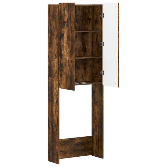 Toilet Cabinet ZWOLLE Smoked Oak 66 x 25.5 x 190 cm