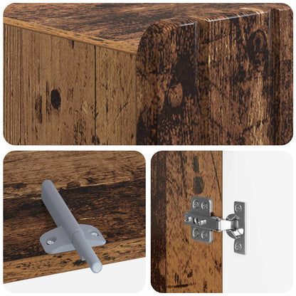 Toilet Cabinet ZWOLLE Old Wood 66 x 25.5 x 190 cm
