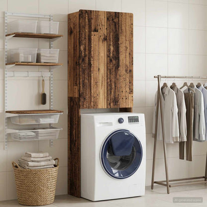 Toilet Cabinet ZWOLLE Old Wood 66 x 25.5 x 190 cm