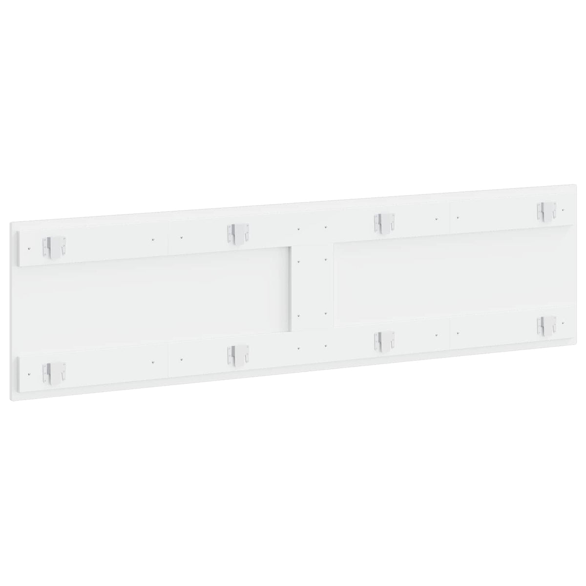Wall-Mounted Headboard ZWOLLE High Gloss White Engineered Wood