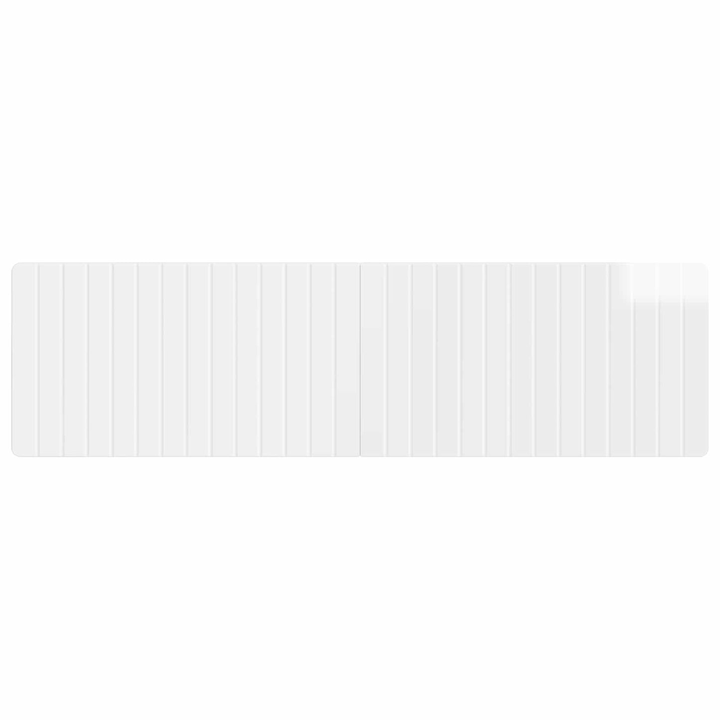 Wall-Mounted Headboard ZWOLLE High Gloss White Engineered Wood