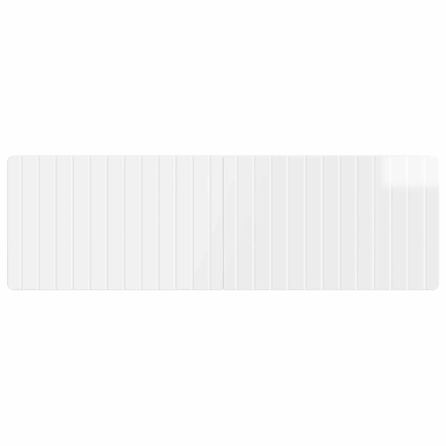 Wall-Mounted Headboard ZWOLLE High Gloss White Engineered Wood