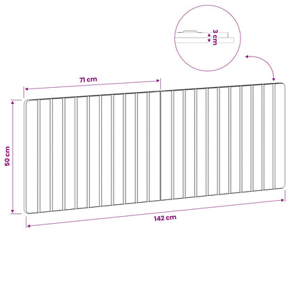 Wall-Mounted Headboard ZWOLLE Black Engineered Wood
