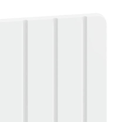 Wall-Mounted Headboard ZWOLLE High Gloss White Engineered Wood