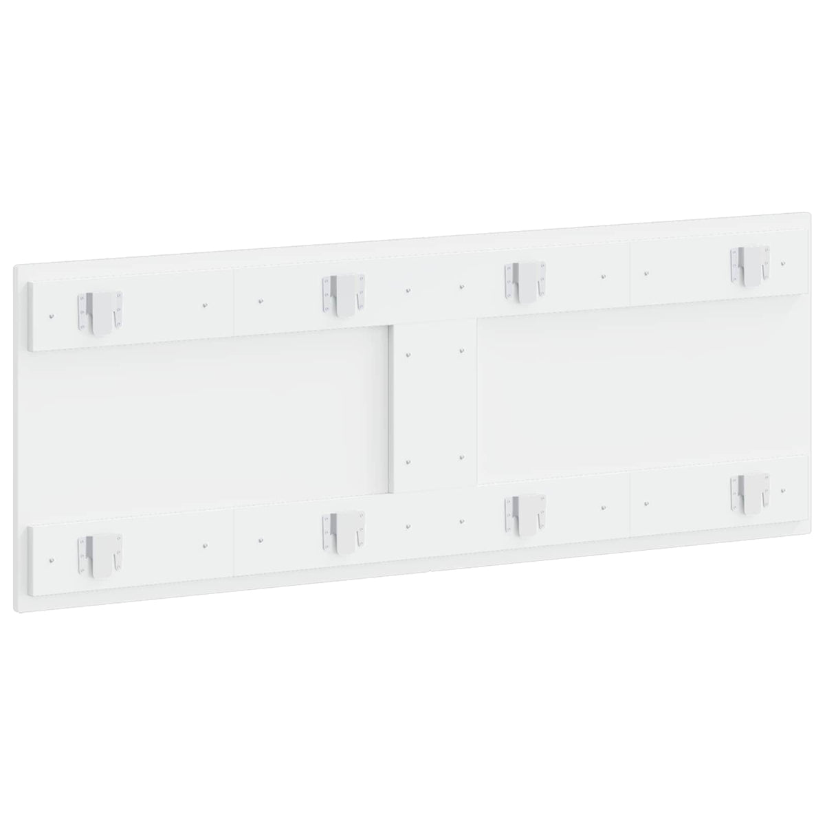 Wall-Mounted Headboard ZWOLLE High Gloss White Engineered Wood