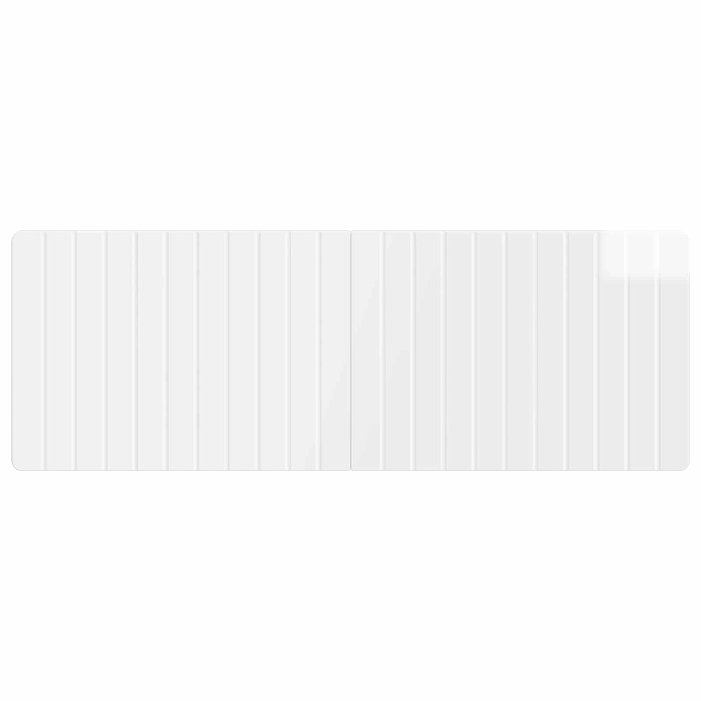 Wall-Mounted Headboard ZWOLLE High Gloss White Engineered Wood