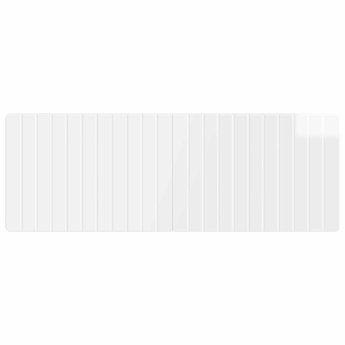Wall-Mounted Headboard ZWOLLE High Gloss White Engineered Wood