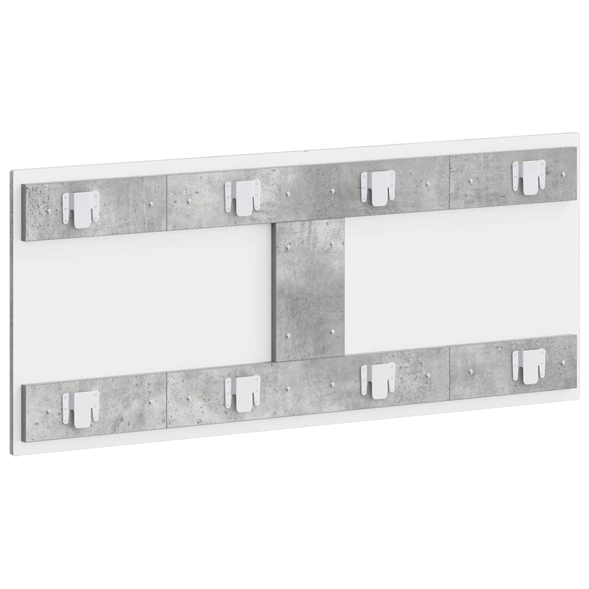 Wall-Mounted Headboard ZWOLLE Concrete Grey Engineered Wood