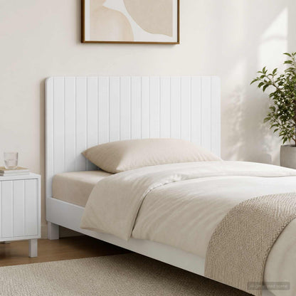 Wall-Mounted Headboard ZWOLLE High Gloss White Engineered Wood