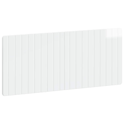 Wall-Mounted Headboard ZWOLLE High Gloss White Engineered Wood