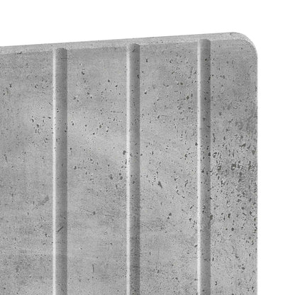 Wall-Mounted Headboard ZWOLLE Concrete Grey Engineered Wood