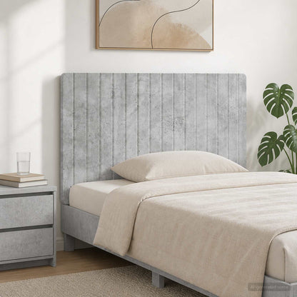 Wall-Mounted Headboard ZWOLLE Concrete Grey Engineered Wood