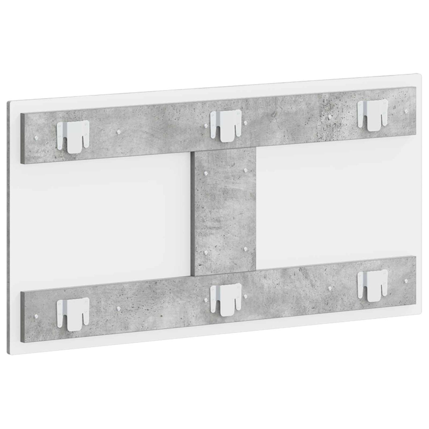Wall-Mounted Headboard ZWOLLE Concrete Grey Engineered Wood