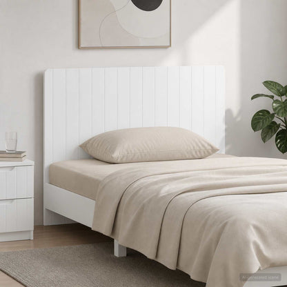 Wall-Mounted Headboard ZWOLLE High Gloss White Engineered Wood