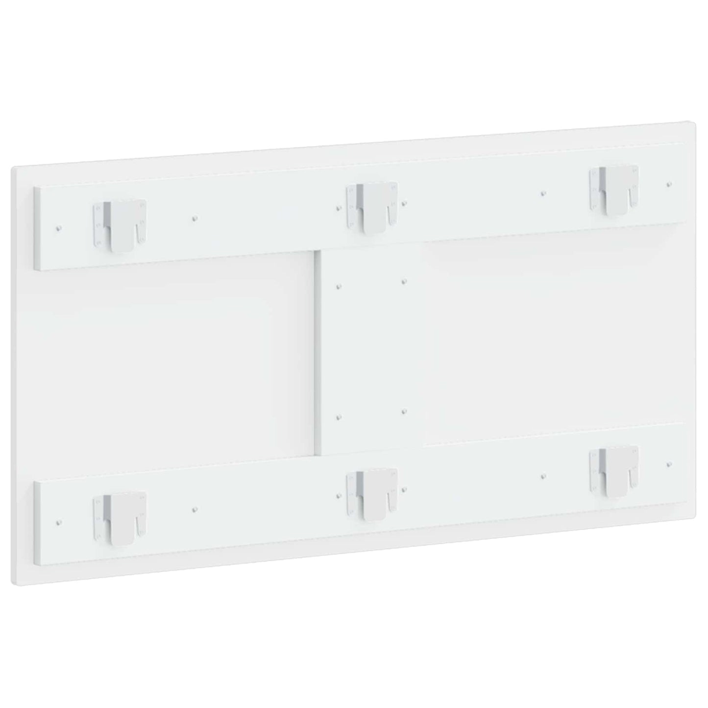 Wall-Mounted Headboard ZWOLLE High Gloss White Engineered Wood