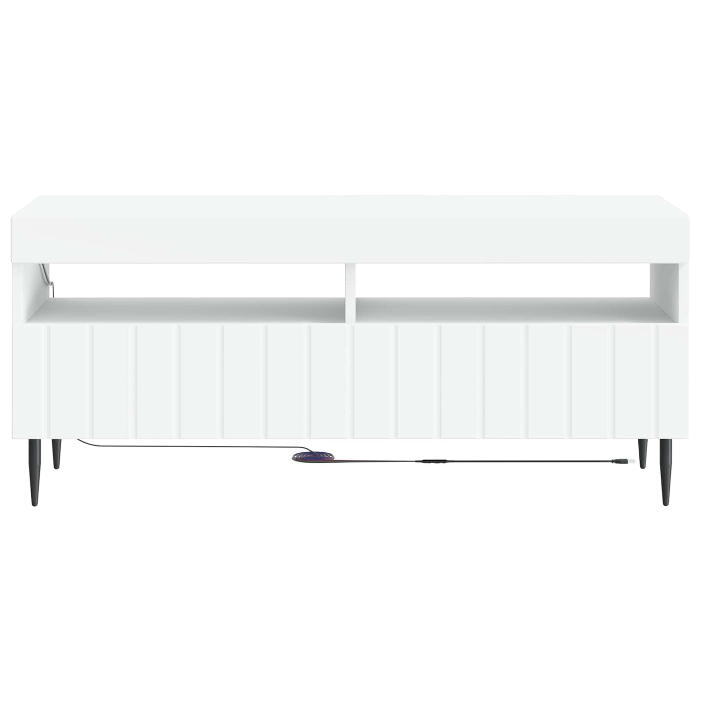 LED TV Cabinet White Engineered Wood