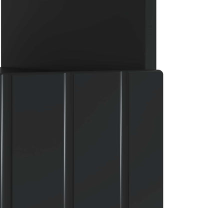 LED TV Cabinet Black Engineered Wood