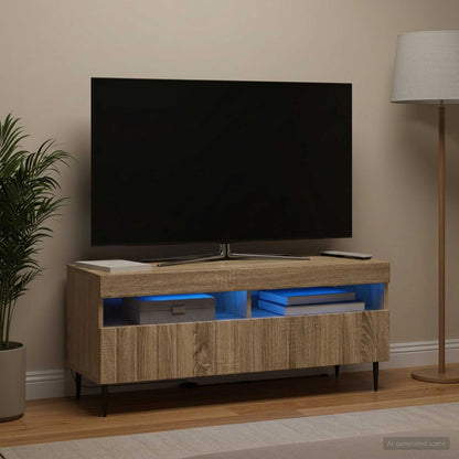 LED TV Cabinet Sonoma Oak Engineered Wood