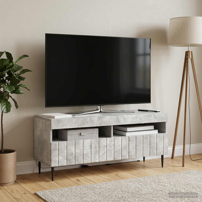 LED TV Cabinet Concrete Grey Engineered Wood