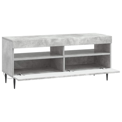 LED TV Cabinet Concrete Grey Engineered Wood