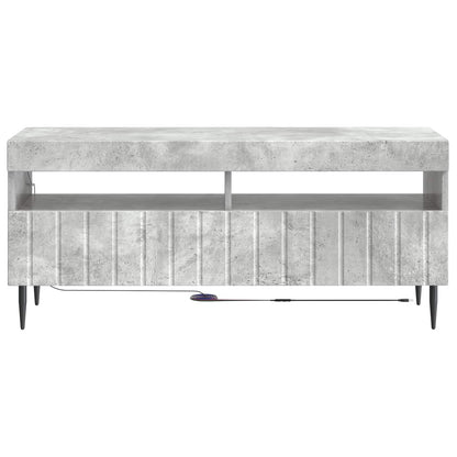 LED TV Cabinet Concrete Grey Engineered Wood