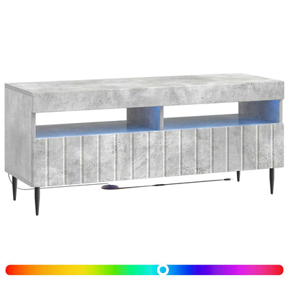 LED TV Cabinet Concrete Grey Engineered Wood