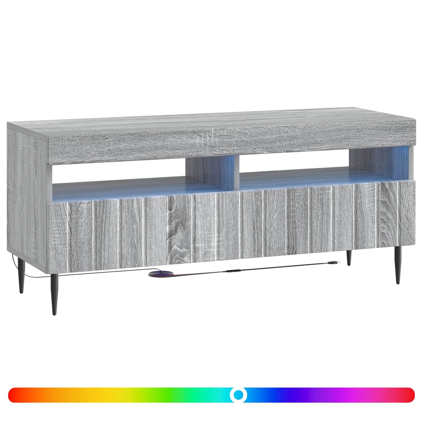 LED TV Cabinet Grey Sonoma Engineered Wood